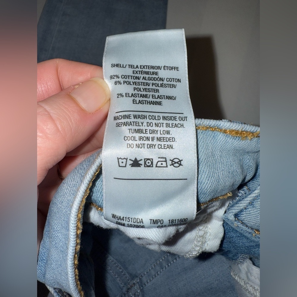 Hudson Jeans Holly Skinny Size 28 Light Blue Gray Distressed Knee High Rise - Picture 3 of 16